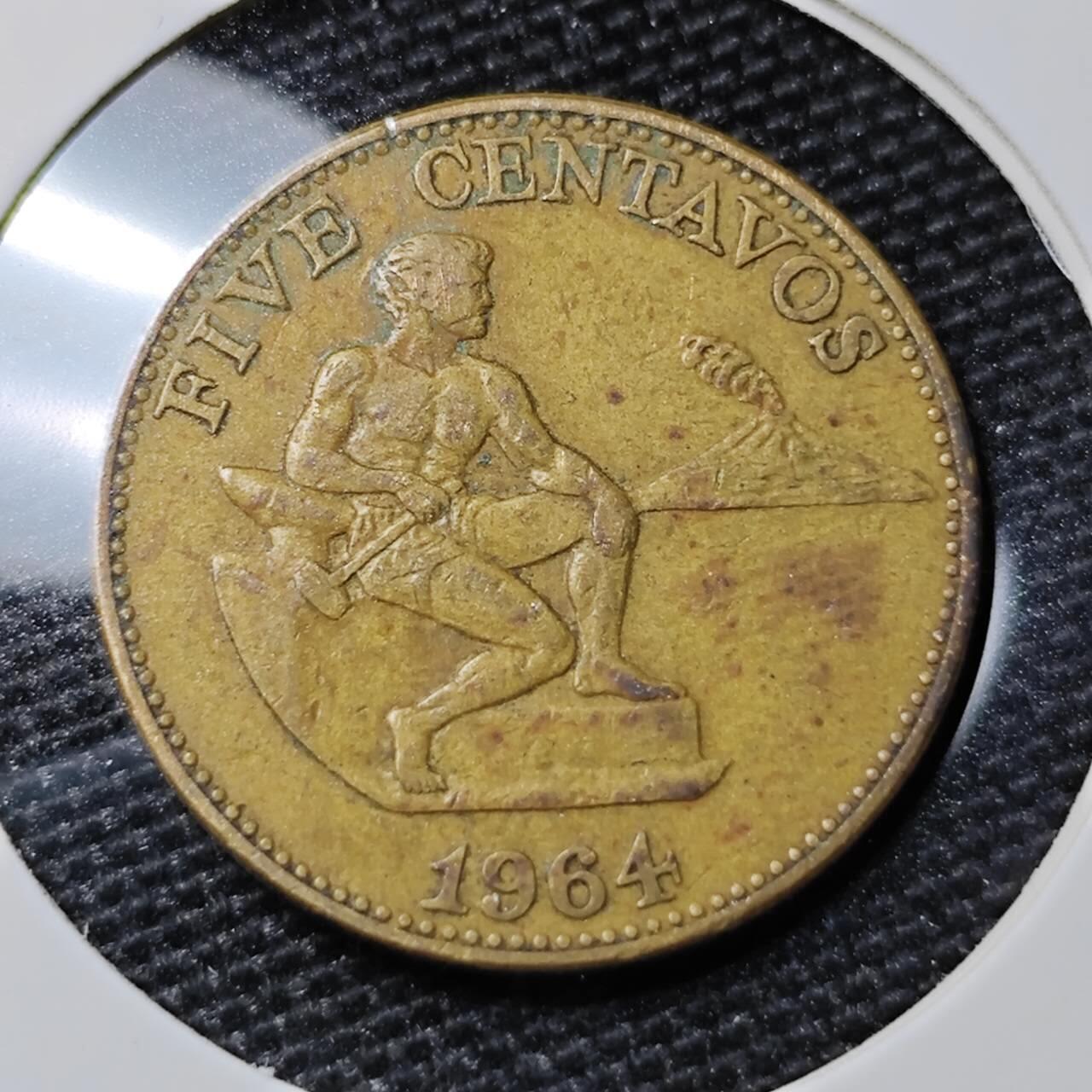 KK钱币收藏小铺 第303期 2月预留时间 周末发货 1964菲律宾1分 
