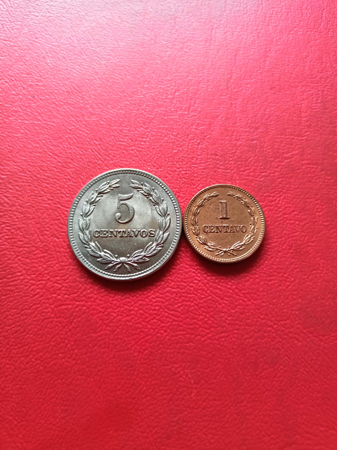 【云涧收藏】第三十九场 萨尔瓦多1972年1分，5分2枚