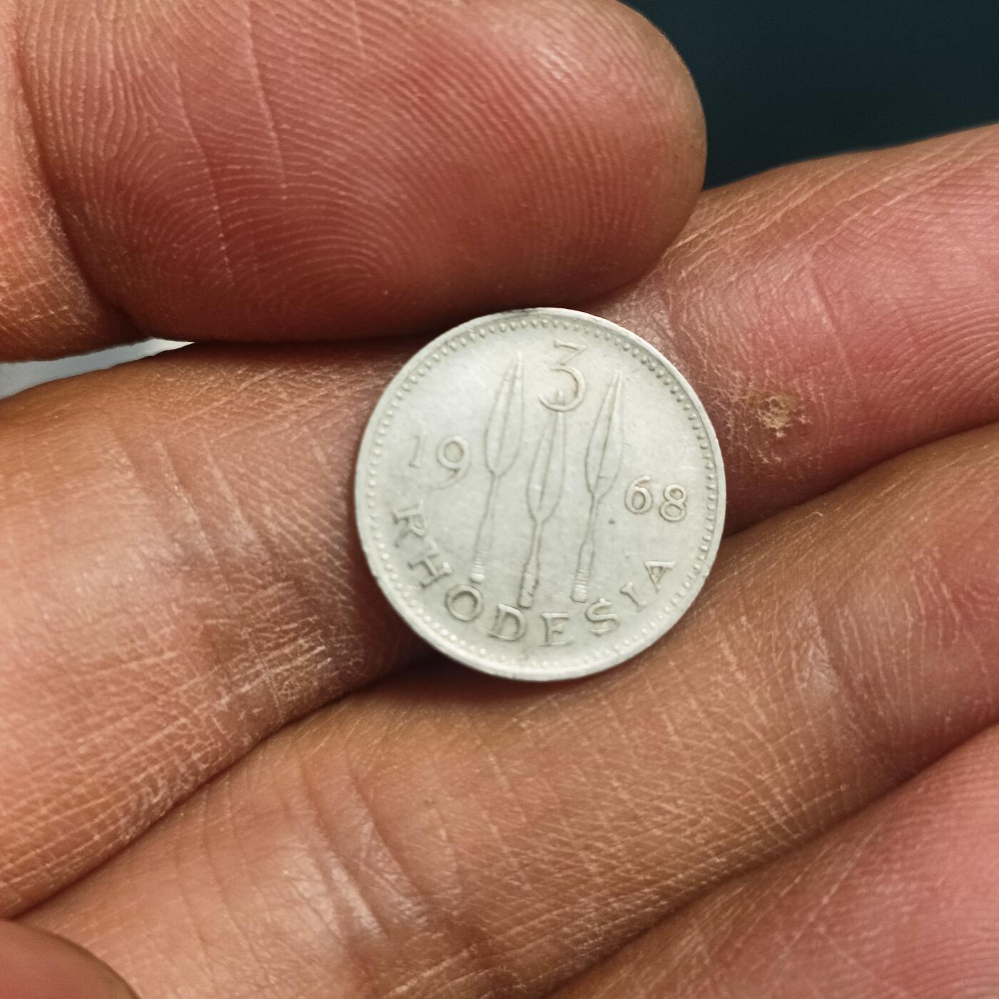 泡泡币外币第五十五场可代拍15038385335微信 英属罗德西亚三便士
