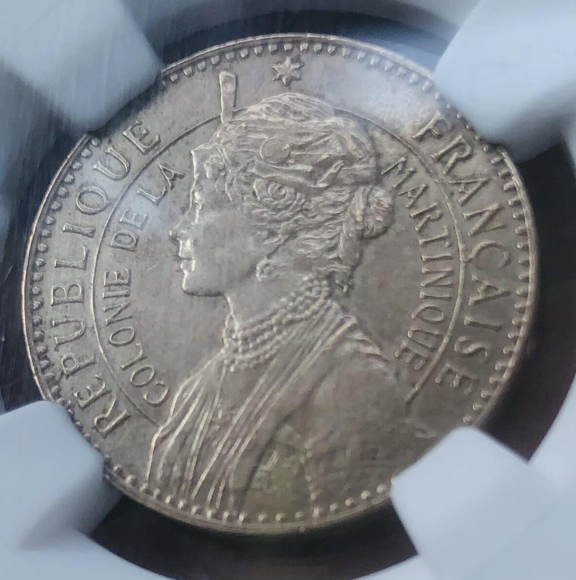 1897年马提尼克盒子币全套好品