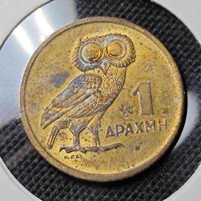 KK钱币收藏小铺 第303期 2月预留时间 周末发货 -  1973希腊1德拉克马