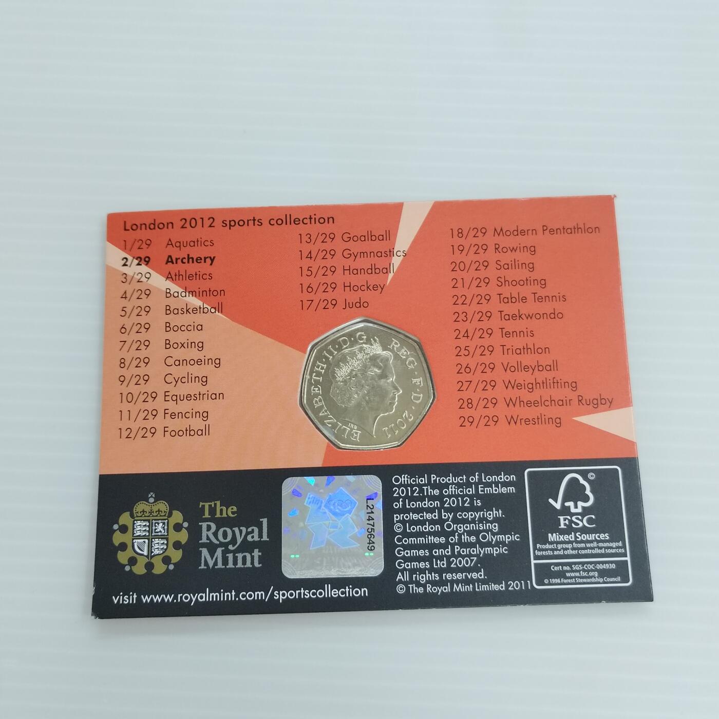 PCAI钱币  25-439 杂项小专场 伦敦奥运会纪念章