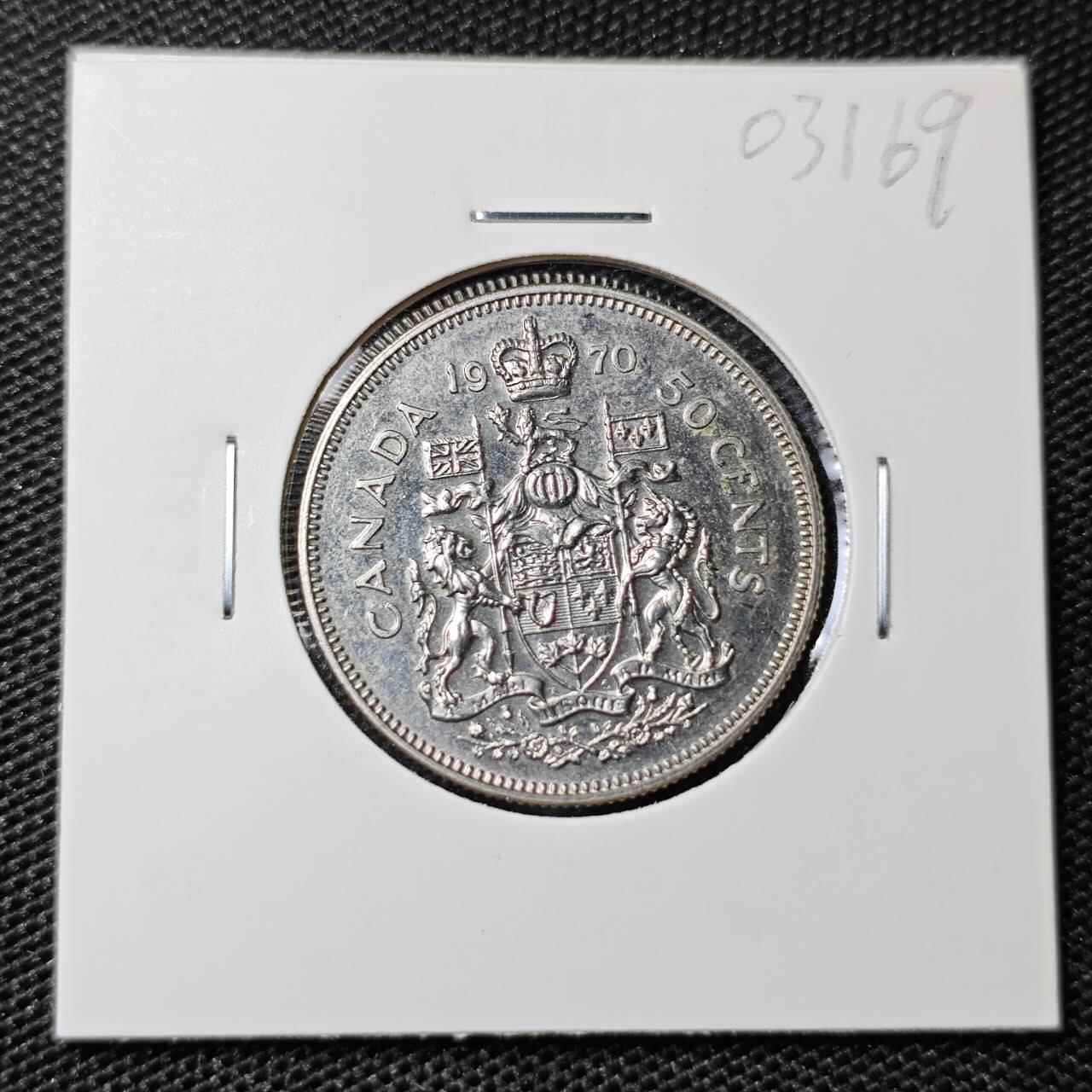 KK钱币收藏小铺 第303期 2月预留时间 周末发货 1970加拿大50分 