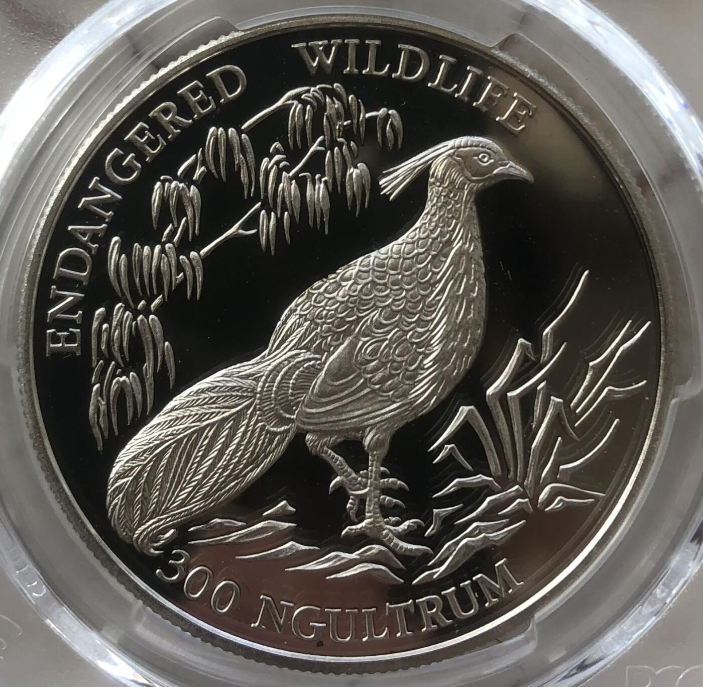 不丹1994年山鸡精制大银冠军分PCGS PR69