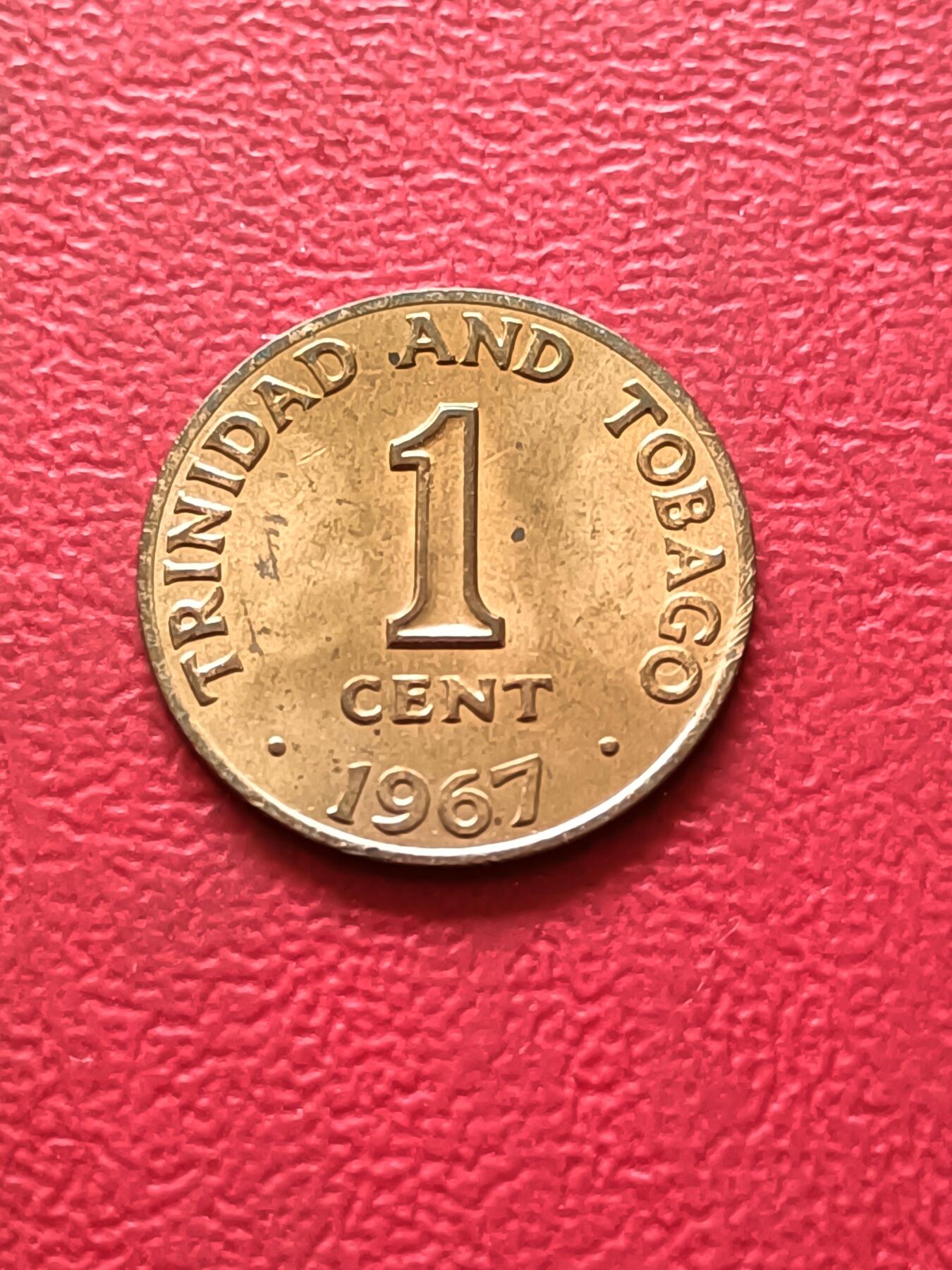 【云涧收藏】第三十九场 特立尼达和多巴哥1967年1分，大国微少见