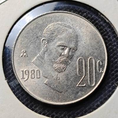 KK钱币收藏小铺 第303期 2月预留时间 周末发货 -  1980墨西哥20分