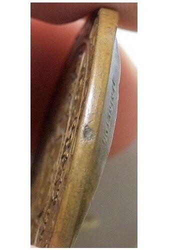 英国1902年 爱德华七世和皇后加冕礼高浮雕精制大铜章 40MM
