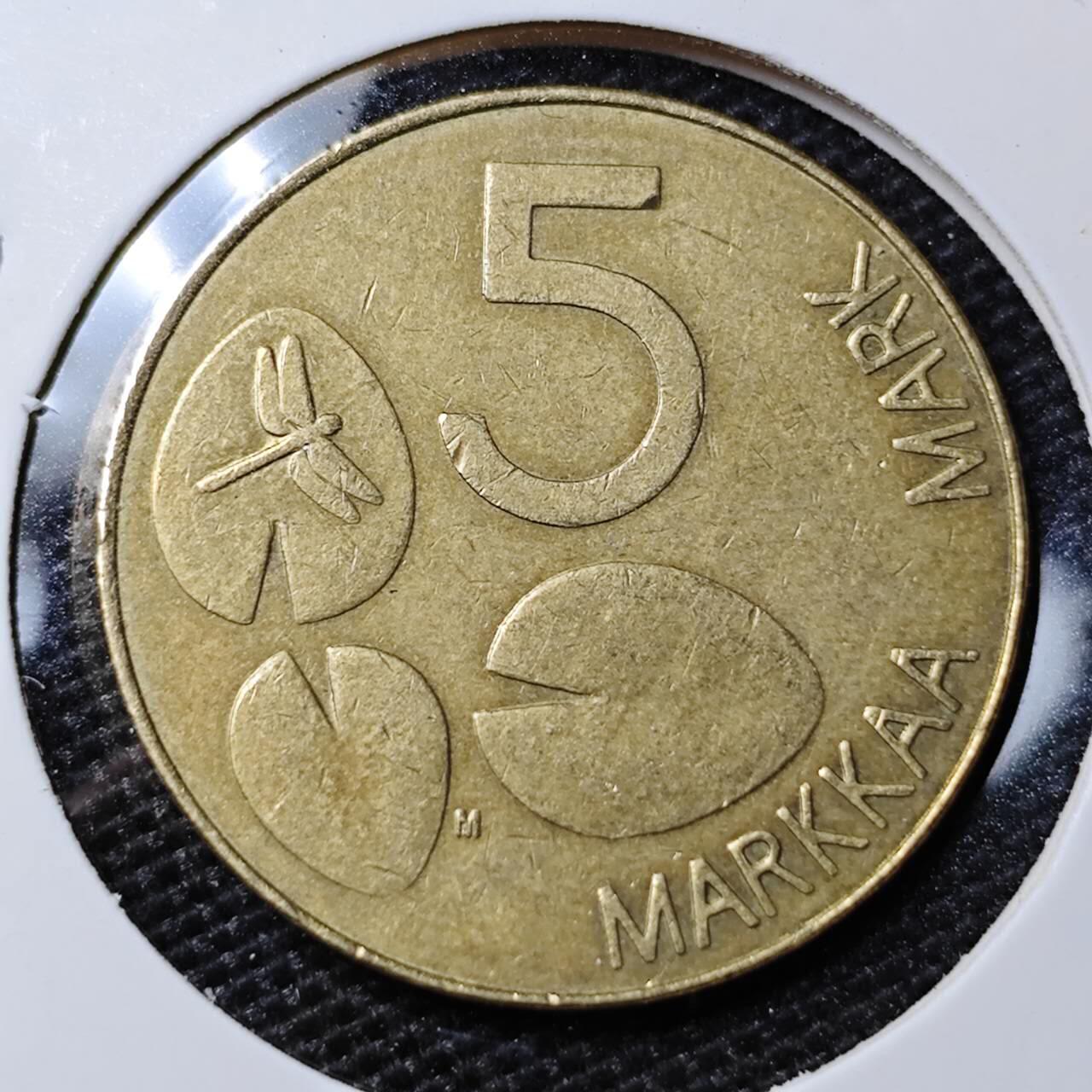 KK钱币收藏小铺 第303期 2月预留时间 周末发货  1994芬兰5马克