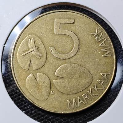 KK钱币收藏小铺 第303期 2月预留时间 周末发货 -  1994芬兰5马克
