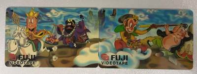 《卡拍》第334期拍卖6月28日晚22：10时延时截拍 新加坡GPT电话卡《富士广告-西游记》二全拼图新卡，上品。