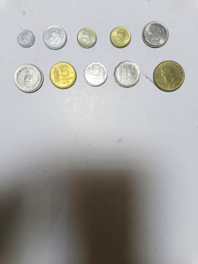 【20250628】非全新硬币和纸币第258场 - 阿根廷10枚硬币各为不同版本