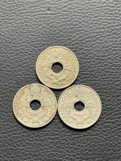 桂P钱币文化工作室拍卖第四十期 - 法属印支5分镍币三种不同年份