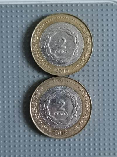 2025年第54场各国散币拍卖（总第54场） - 阿根廷2015年2比索2枚