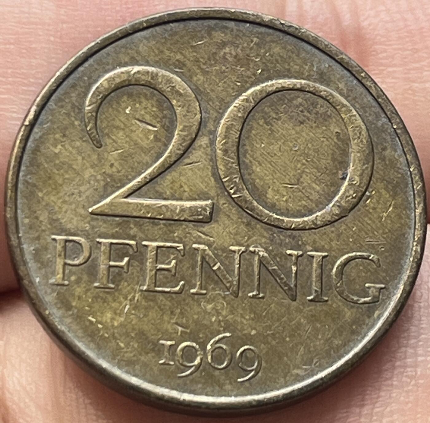 神仙姐姐-中外币专场8 1969年德国20芬尼