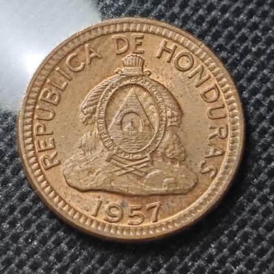 KK钱币收藏小铺 第303期 2月预留时间 周末发货 - 1957洪都拉斯1分 好品铜币