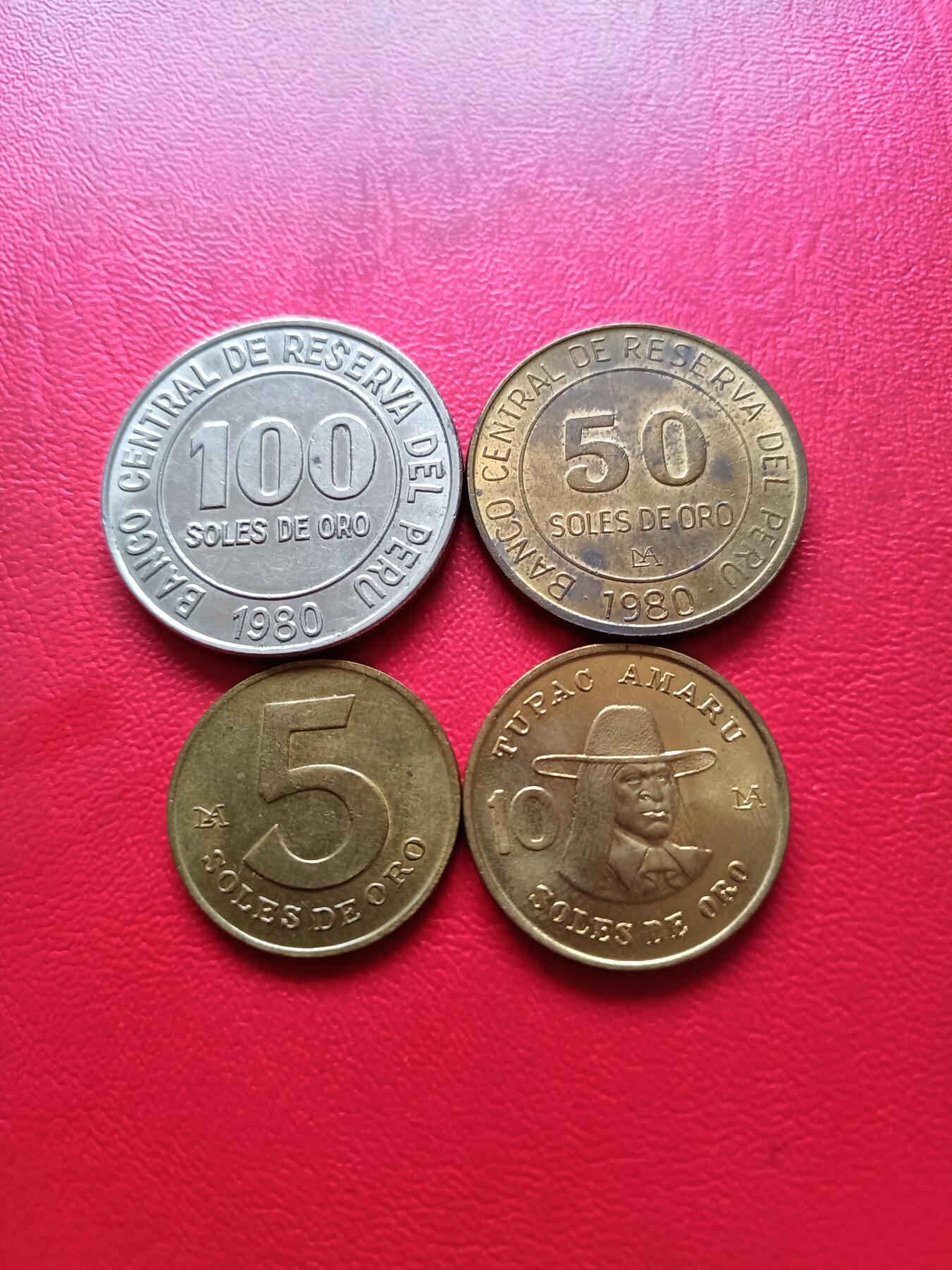 【云涧收藏】第三十九场 秘鲁5～100索尔4枚