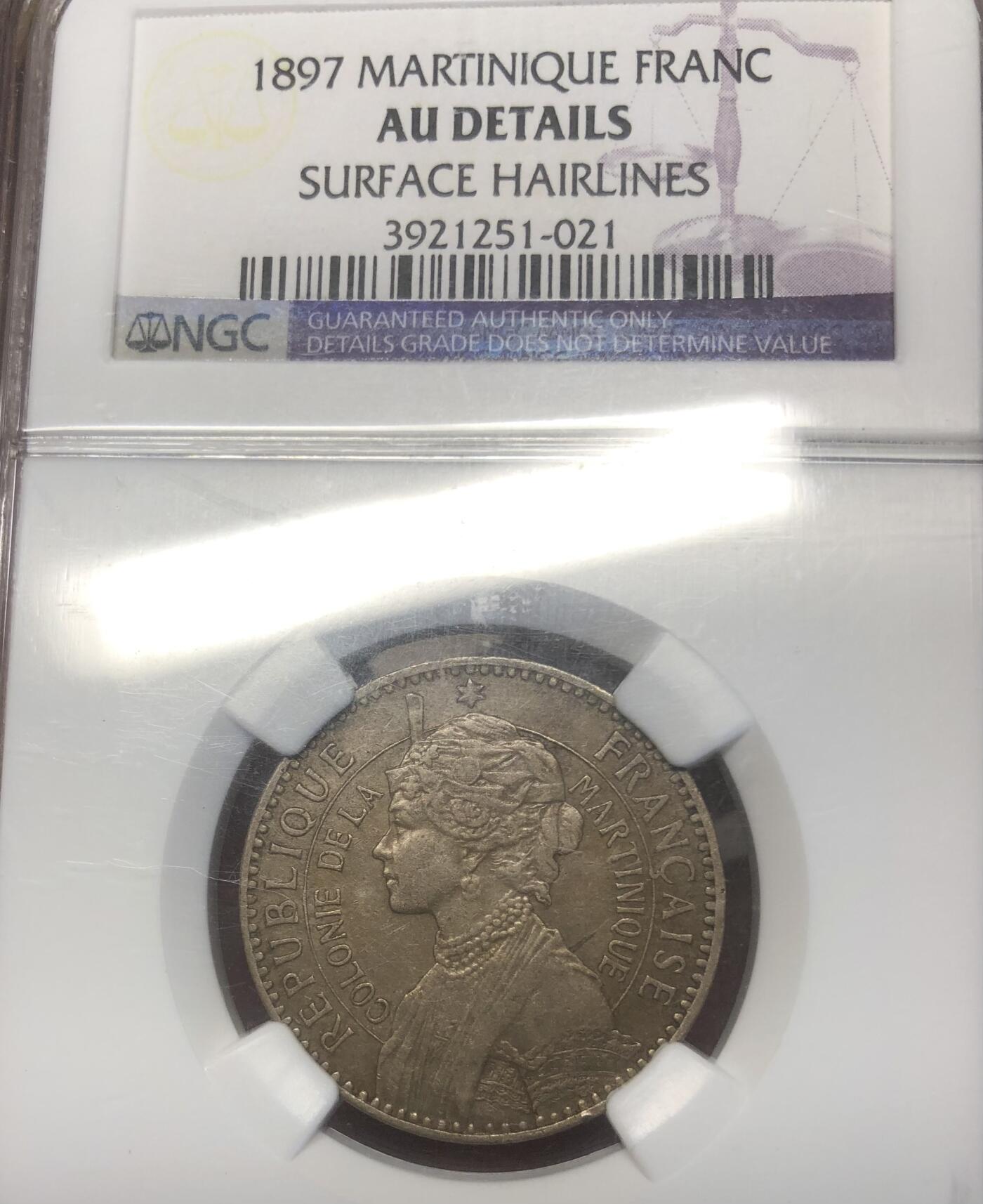 1897年马提尼克盒子币全套好品