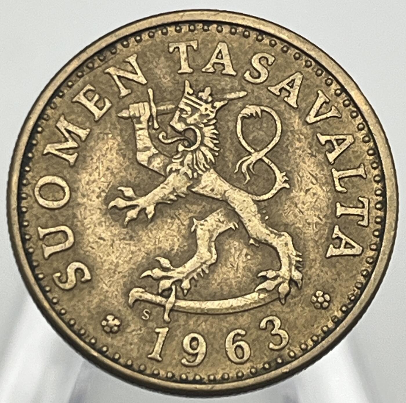 神仙姐姐-中外币专场8 1963年芬兰20芬尼