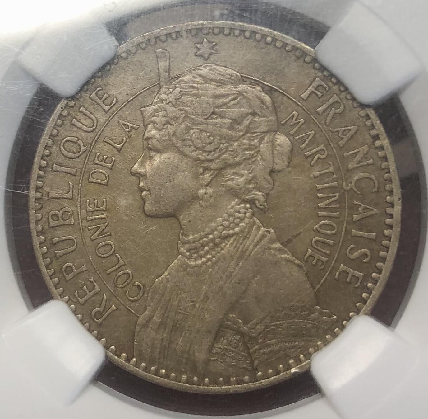 1897年马提尼克盒子币全套好品