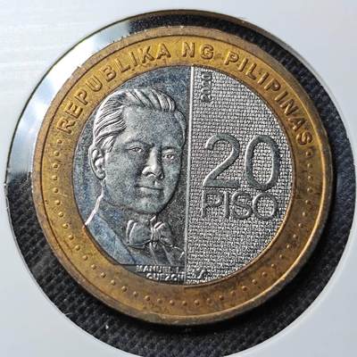 KK钱币收藏小铺 第303期 2月预留时间 周末发货 - 2020菲律宾20比索 双色币