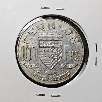 KK钱币收藏小铺 第303期 2月预留时间 周末发货 - 1964 法属留尼汪100法郎