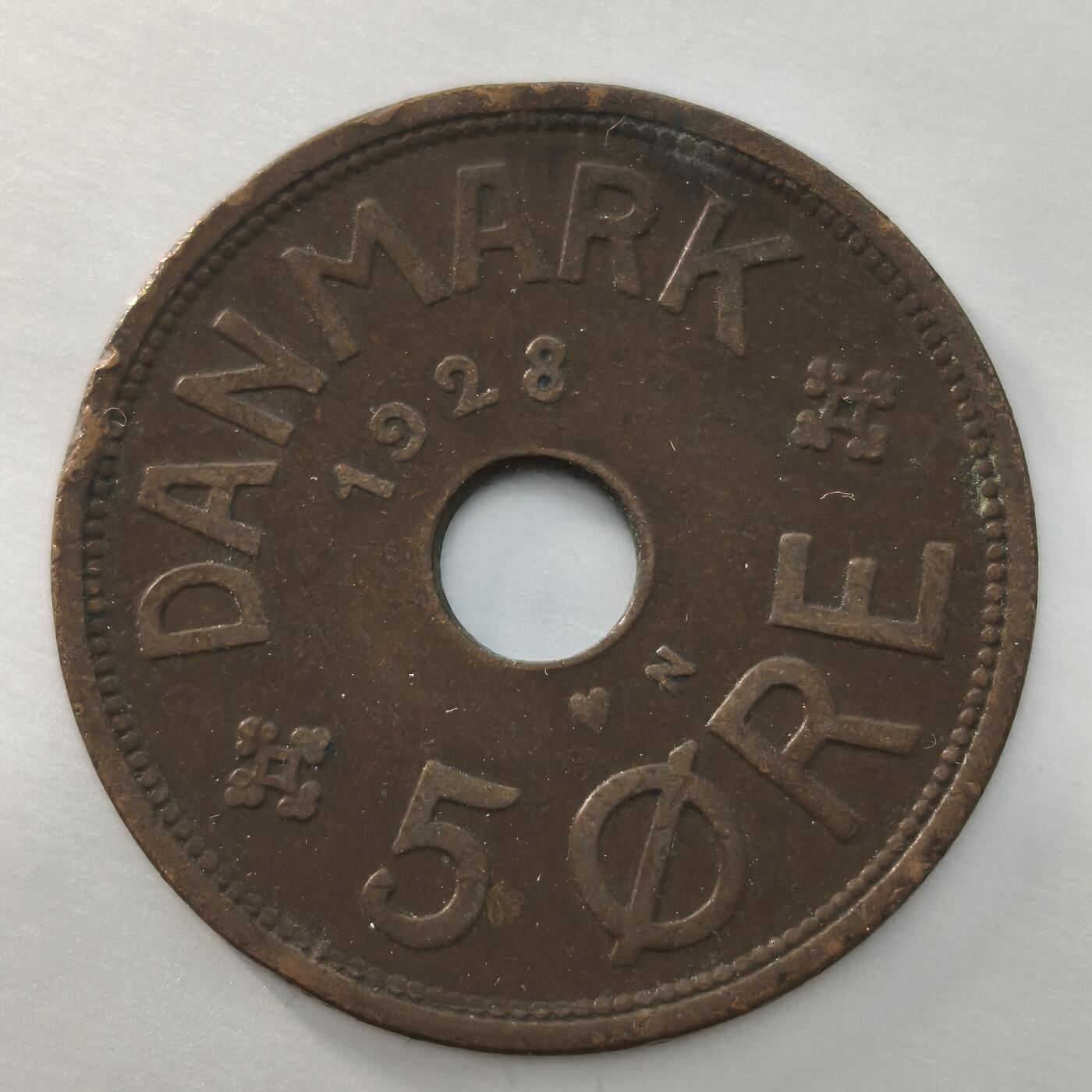 Krab外币市集Vol.16 丹麦1928年5欧尔