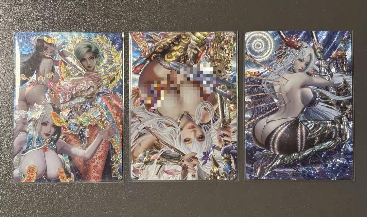 黑胡子 小王子精品卡牌拍卖第十二场   卡玩帕克 魂姬三国 钟会➕邓艾➕典韦 粗闪