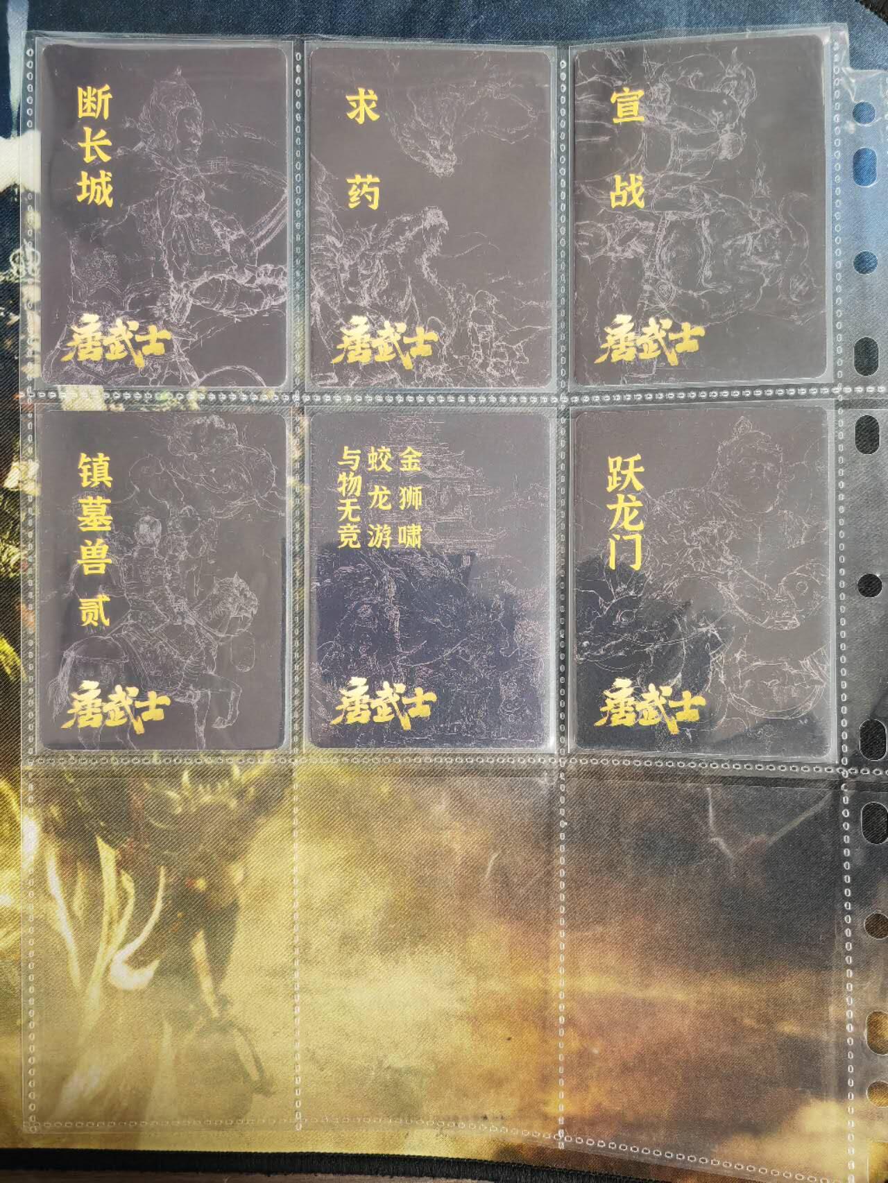 阳大大卡牌超级大甩拍第59期（周五晚上九点截拍，持续收拍品，进群福利早知道） 楚歌&唐武士 全套15张 徐子晖 折光粗闪 带卡套和卡页