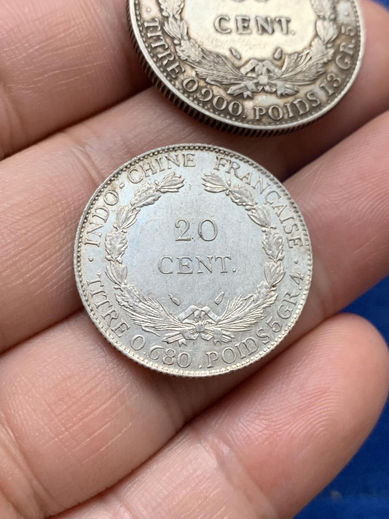 《竞宝斋》第397场 周日，周一，2场连拍 （全场包邮） 两枚一组 坐洋银币 1937年20分+1936年50分