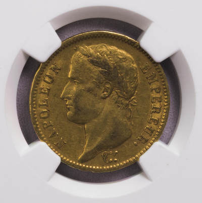 NGC-AU53 1812法国拿破仑一世40法郎金币 - NGC-AU53 1812法国拿破仑一世40法郎金币