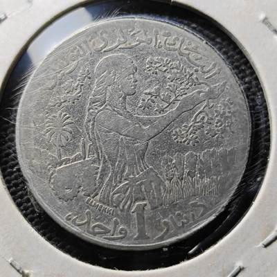 KK钱币收藏小铺 第304期 2月预留时间 周末发货 - 1976突尼斯1第纳尔 纪念币