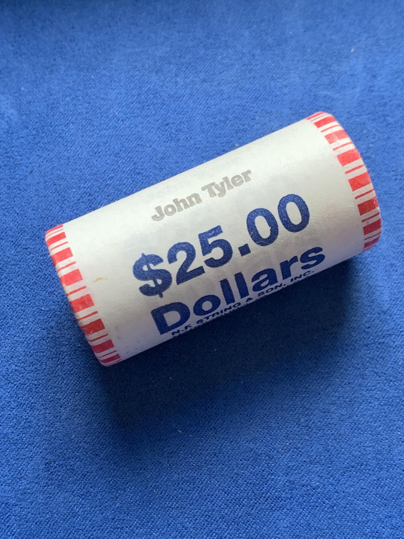 《竞宝斋》第396场 周日，周一，2场连拍 （全场包邮） 美国总统币第十枚 约翰.泰勒 25枚原卷