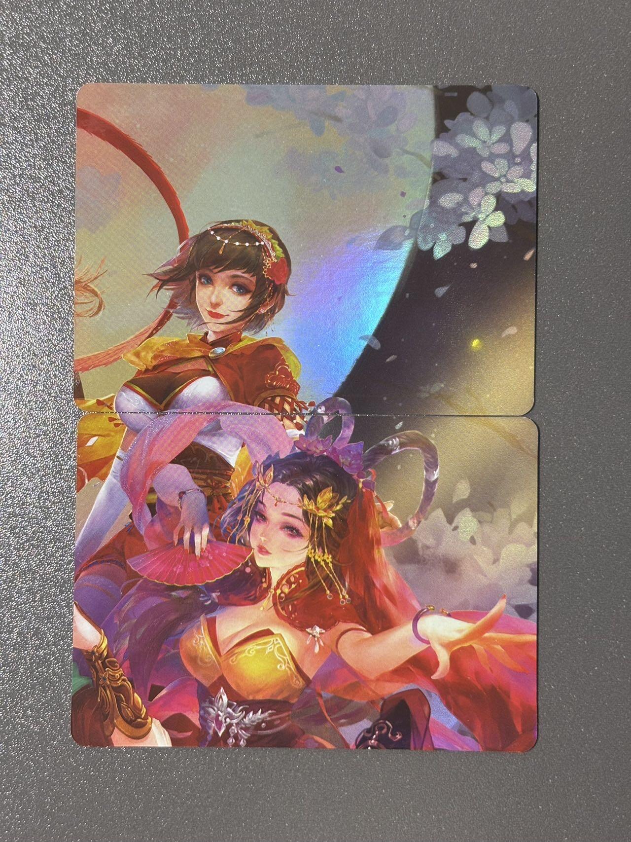 黑胡子 小王子精品卡牌拍卖第十二场   卡丫卡 三国杀盲盒花好月圆拼图卡2张