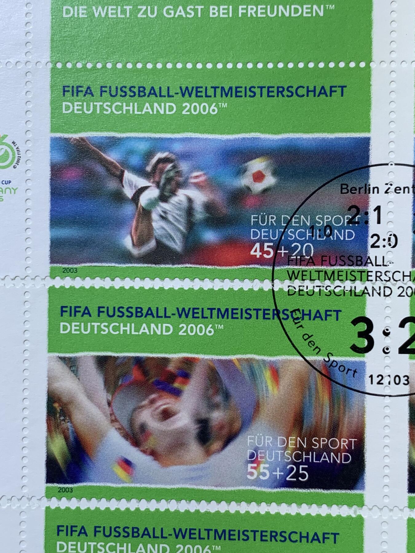 《竞宝斋》第396场 周日，周一，2场连拍 （全场包邮） 德国2003年邮币封 含一枚德国世界杯-足球甲级联赛10欧元银币 925银 18克