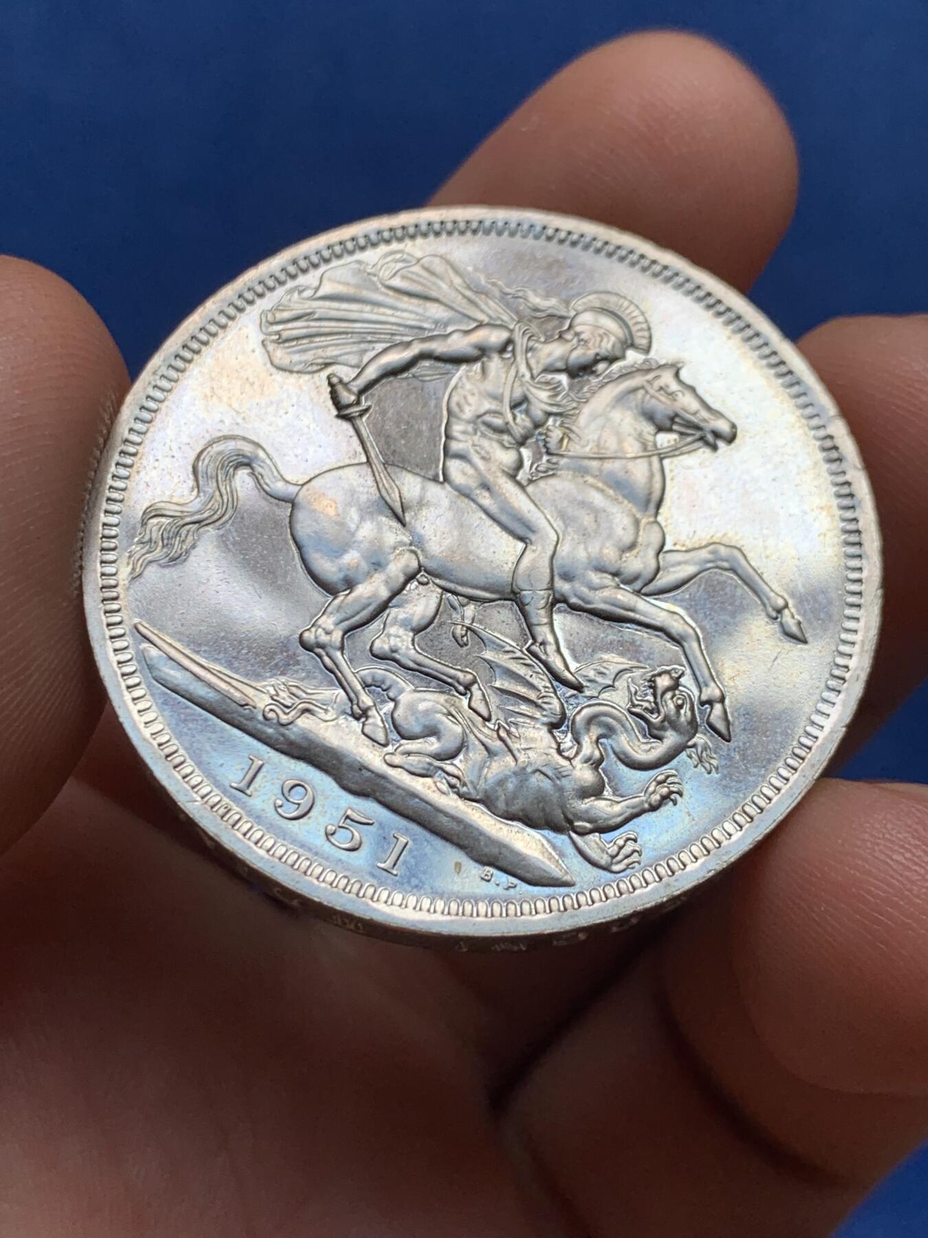 《竞宝斋》第396场 周日，周一，2场连拍 （全场包邮） 英国 最后的 镍马剑 1951 红盒 细节见图