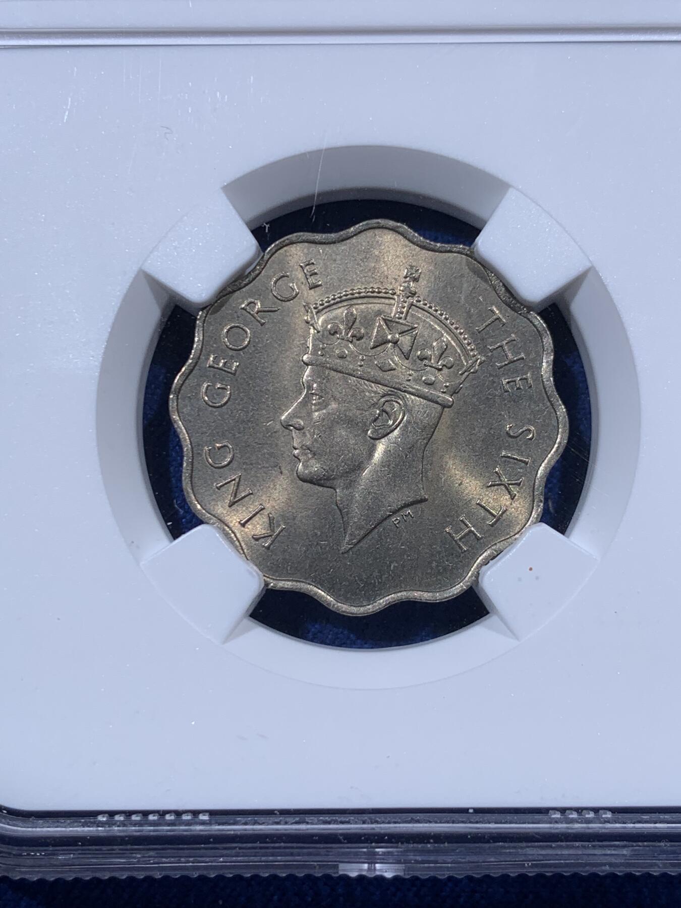 《竞宝斋》第397场 周日，周一，2场连拍 （全场包邮） NGC MS65 英属塞舌尔1951年10分镍币  单年版 发行量仅3.6万 亚军分 仅一枚更高分