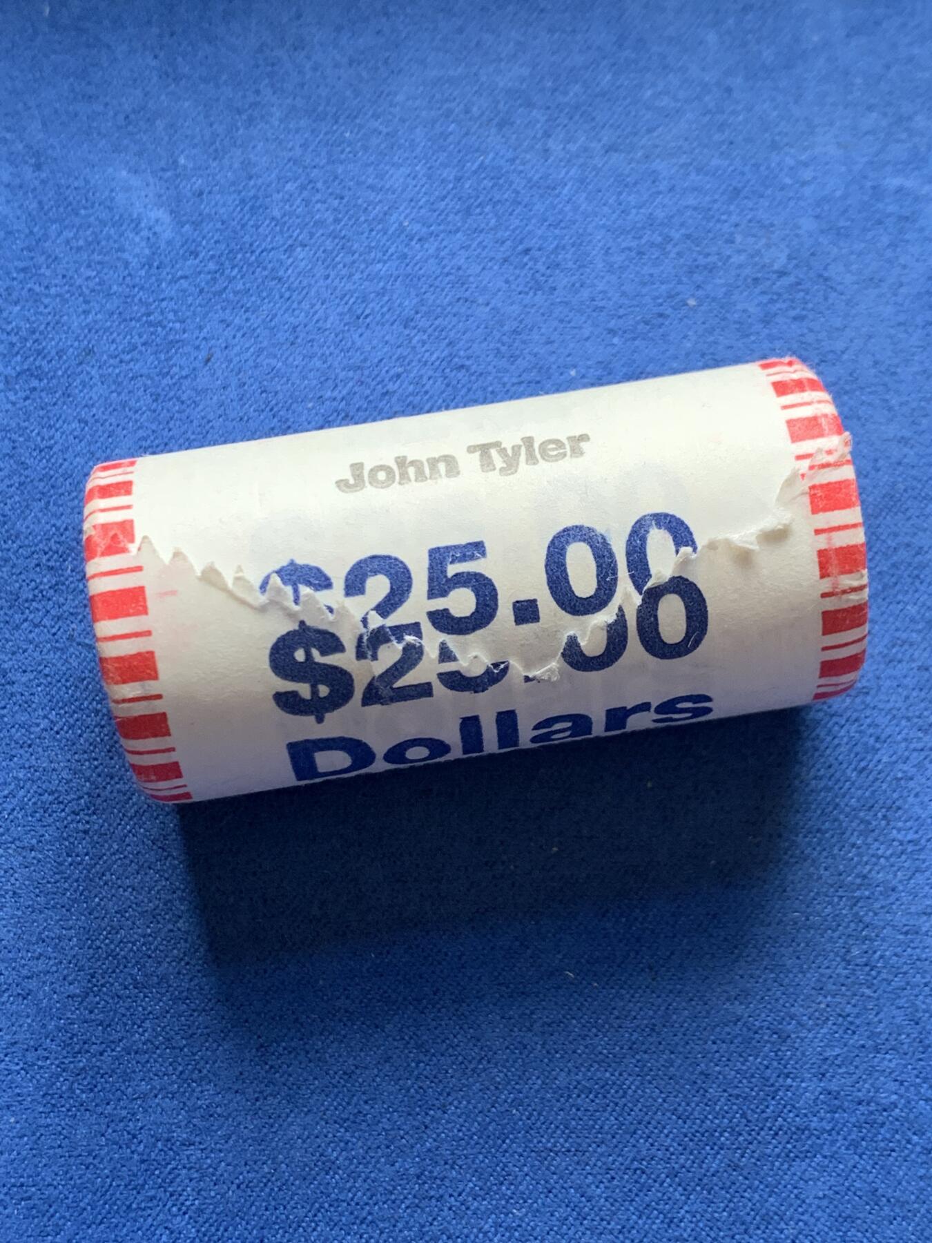 《竞宝斋》第396场 周日，周一，2场连拍 （全场包邮） 美国总统币第十枚 约翰.泰勒 25枚原卷