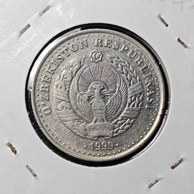 KK钱币收藏小铺 第304期 2月预留时间 周末发货 - 1999乌兹别克斯坦25索姆 