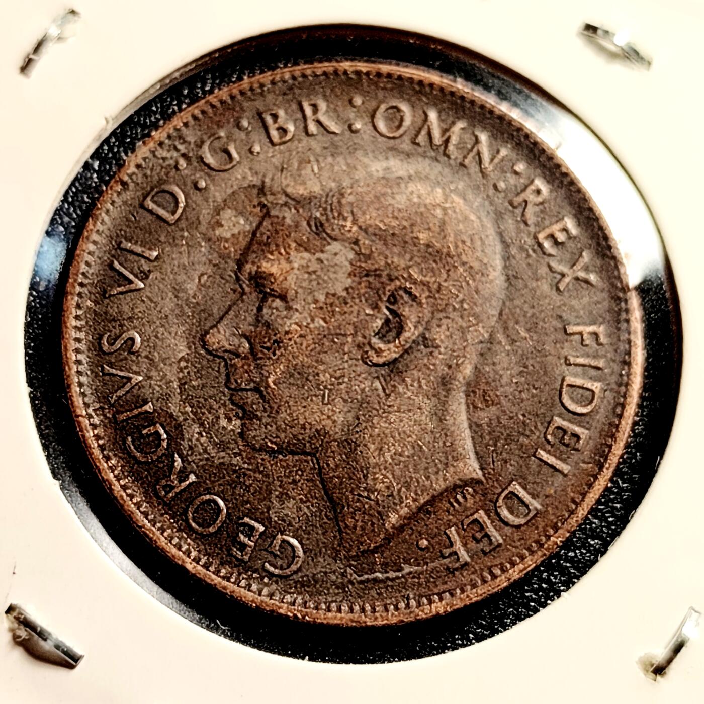 泉币菌-第45场-周末精品福利场 澳大利亚1952年乔治六世1便士大铜币 30.5mm 袋鼠图案