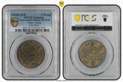 西藏初版桑松，原味大老黑PCGS97，全深打好品 - 西藏初版桑松，原味大老黑PCGS97，全深打好品