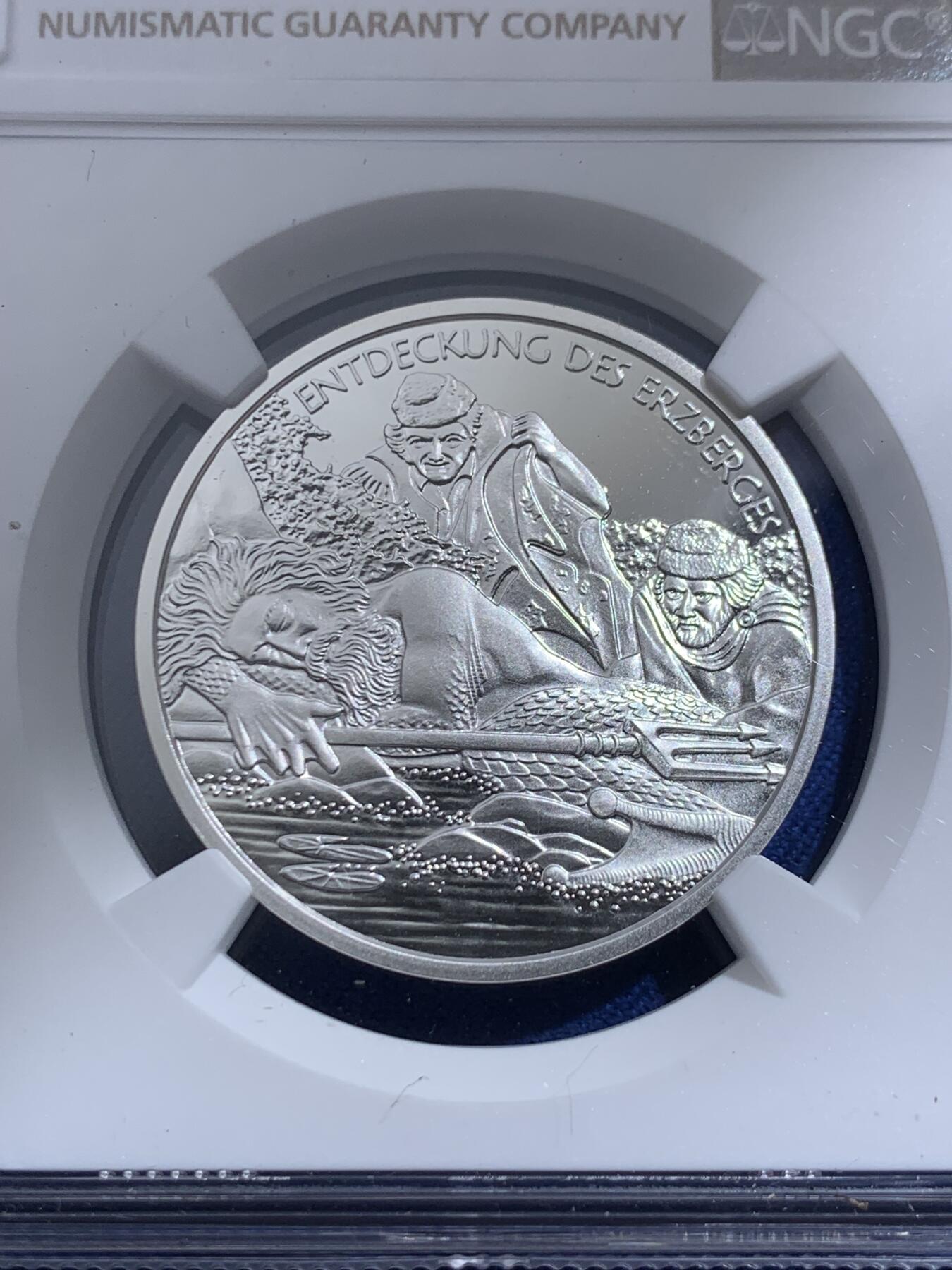 《竞宝斋》第396场 周日，周一，2场连拍 （全场包邮） NGC PF69UC 奥地利2010年施泰尔马克的埃尔茨贝格10欧精制纪念银币（克劳斯2012年世界硬币大奖赛之最佳银币获奖币，925银，32MM币径，盒证齐全，发行量4万枚）