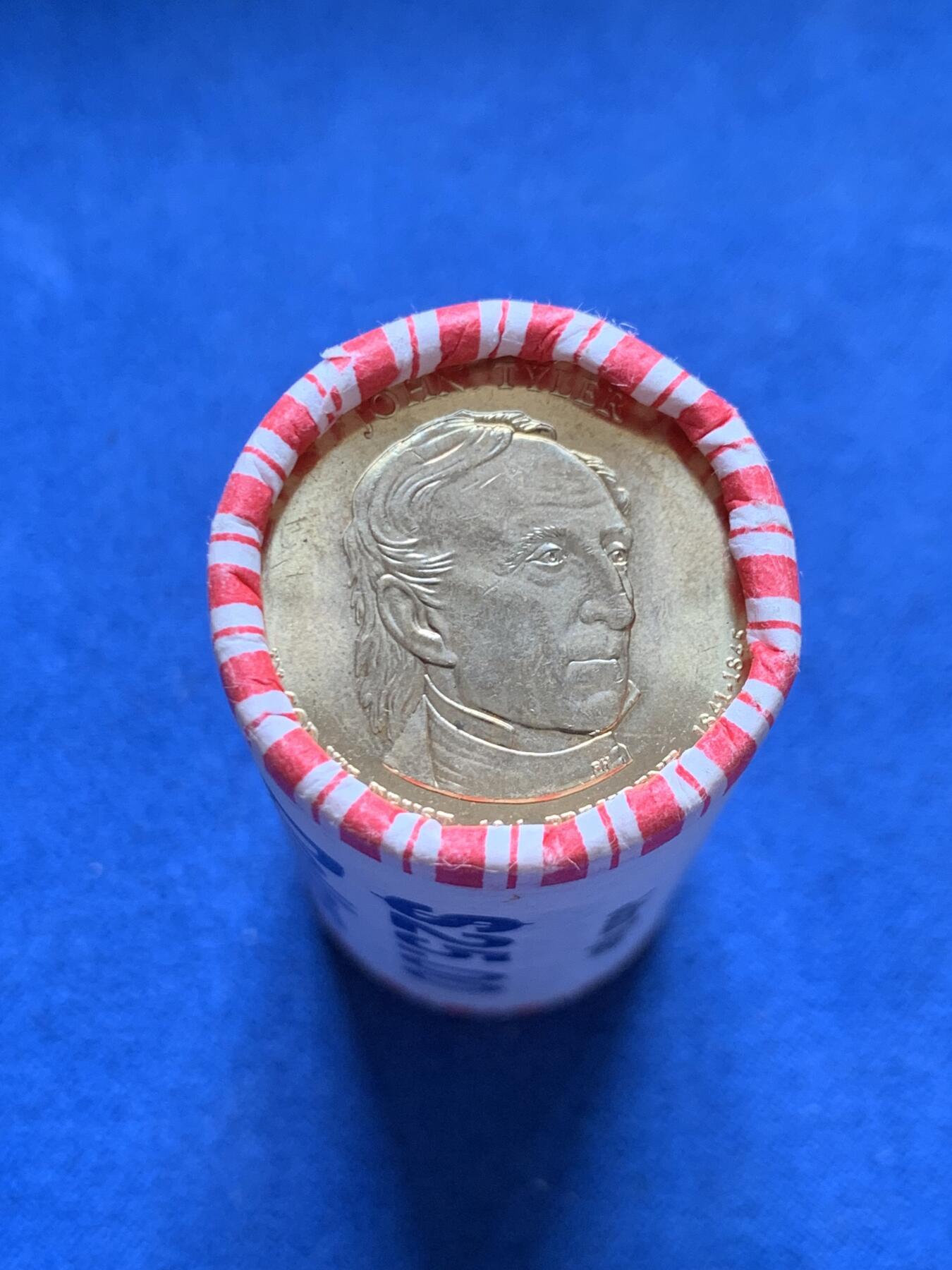 《竞宝斋》第396场 周日，周一，2场连拍 （全场包邮） 美国总统币第十枚 约翰.泰勒 25枚原卷