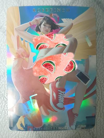 花开卡拍第32期（7月27号周日截拍，品控勿拍!!!拍品不寄存，运费5元，自制卡难免瑕疵，可能存在轻微撞角爆边等出厂瑕疵，品控介意勿拍！） - 卡将兽魂姬 朱雀 彩闪 艺术版