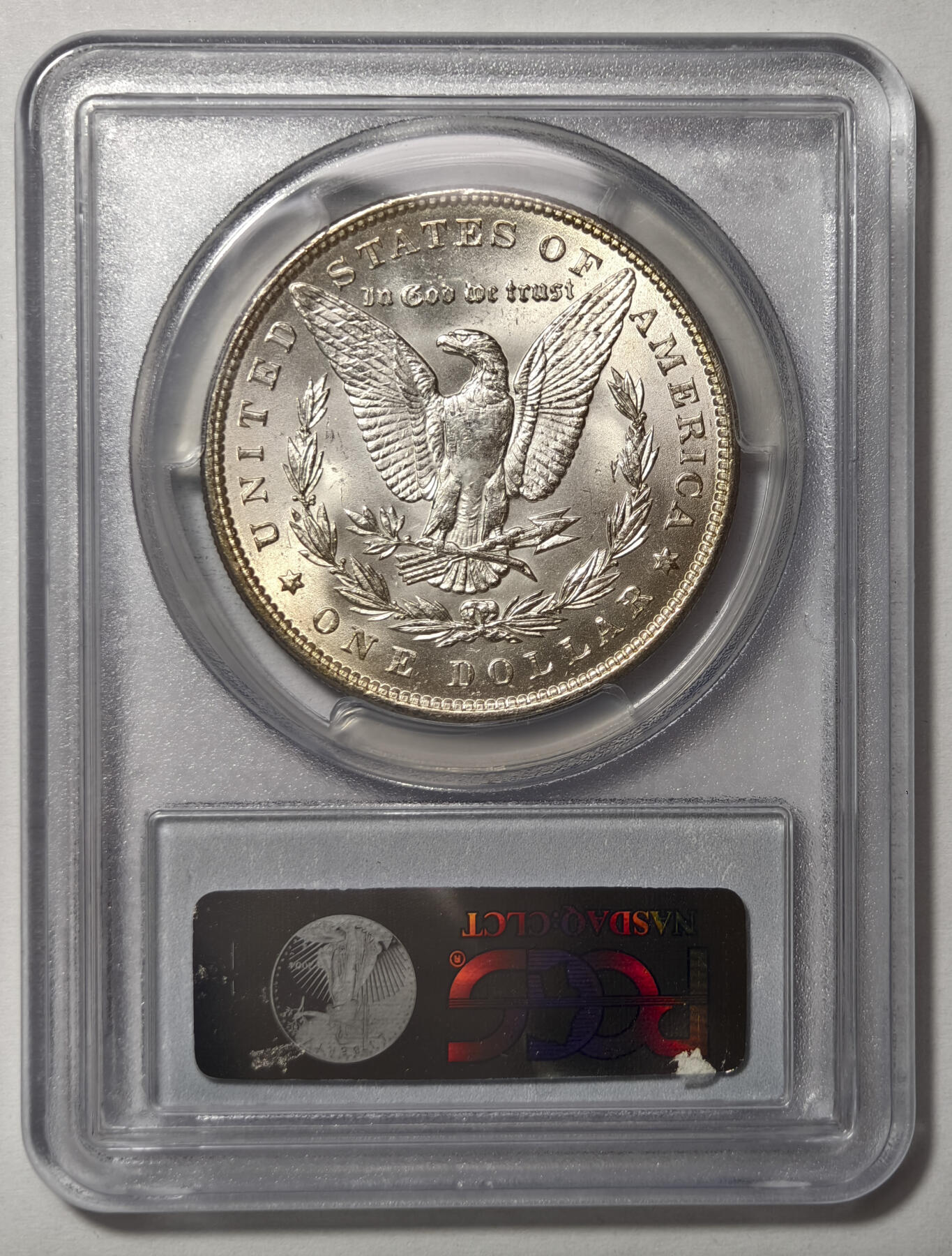 紫瑗钱币——第567期 美国 1889年 摩根 大头妹 1美元 银币 PCGS MS64 老盒
