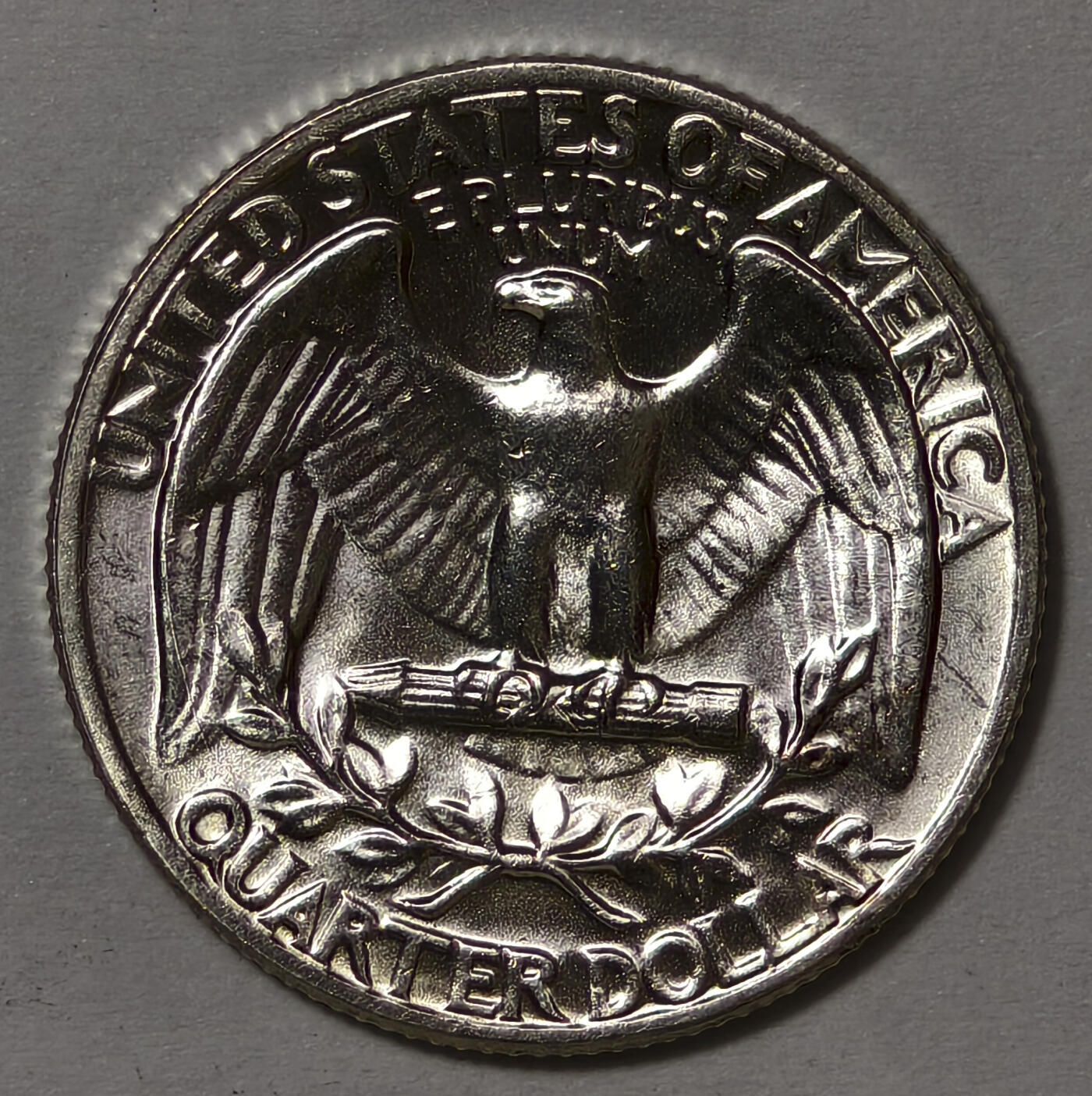 紫瑗钱币——第567期 美国 1964年 华盛顿 25美分 6.25克 0.9银 BU 可评级