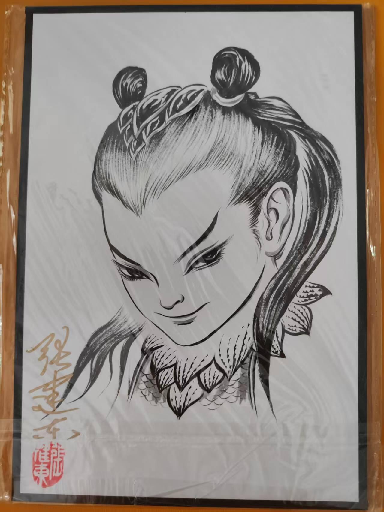 阳大大卡牌超级大甩拍第59期（周五晚上九点截拍，持续收拍品，进群福利早知道） 【简绘】张建东简绘色纸，尺寸A4的一半