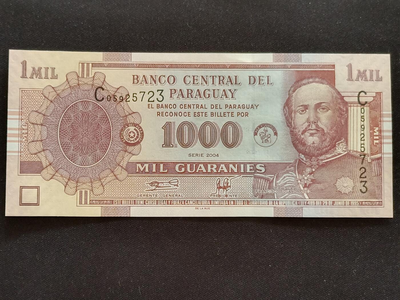 巴拉圭-1000瓜拉尼【2004年全新UNC】 - 【游宝拍卖】 - 【游宝拍卖】 - 麦稀奇