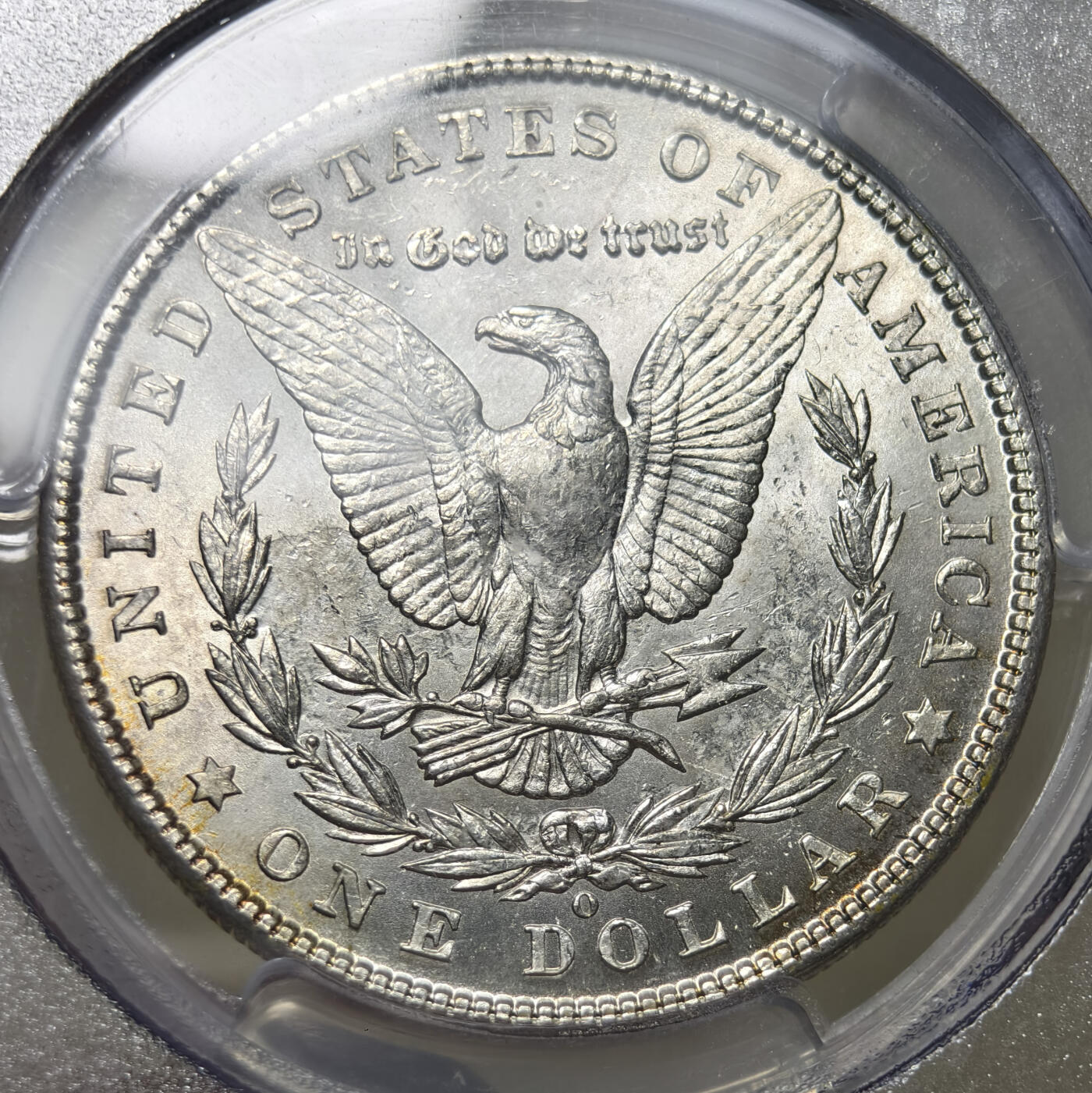 紫瑗钱币——第567期 美国 1902年 O版 摩根 大头妹 1美元 银币 PCGS MS64 老盒
