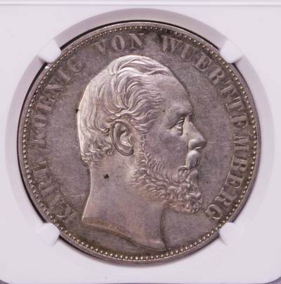 NGC-UNCD 1869符腾堡乌尔姆教堂2泰勒大银币 - NGC-UNCD 1869符腾堡乌尔姆教堂2泰勒大银币