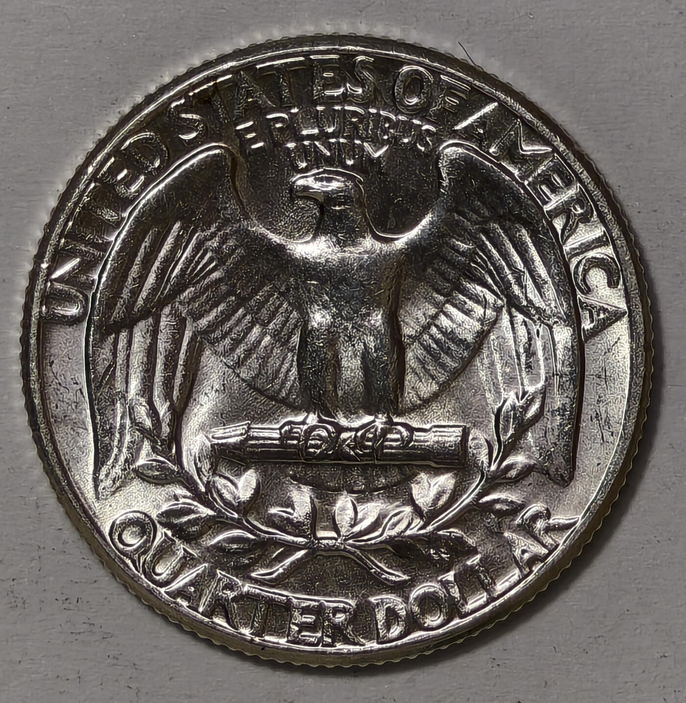 紫瑗钱币——第567期 美国 1964年  华盛顿 25美分 6.25克 0.9银 BU 可评级